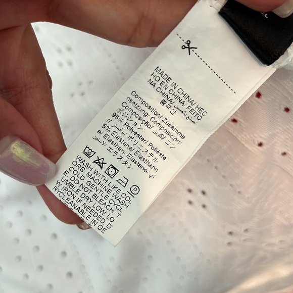 SHEIN White Eyelet Cardigan - Picture 8 of 8